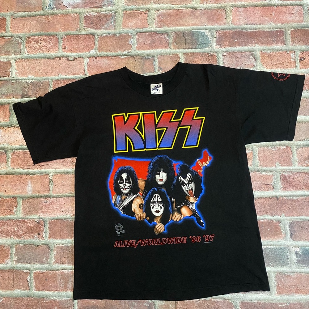 Vintage KISS Alive/Worldwide Tour T-Shirt (22x28) 1996-97 Rock Concert Tee